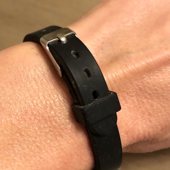 Silver Tone and Black Men’s Jesus Cross Bracelet - Picture 4 of 10